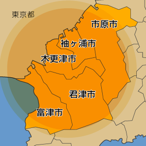 千葉県エリア地図